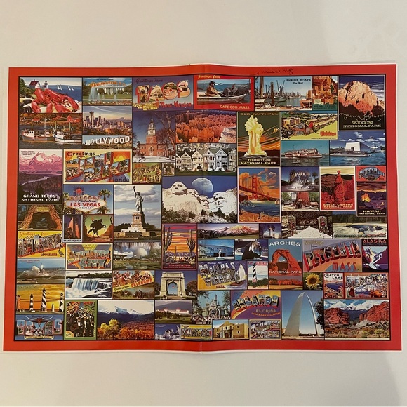 PUZZLE Vintage Travel Post Cards US National Parks Monuments & Attractions 1000 - Picture 3 of 6